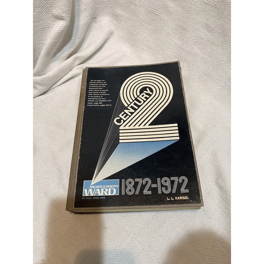 Montgomery Ward Catalog, 1972 Century 2 Personlized Hard Cover